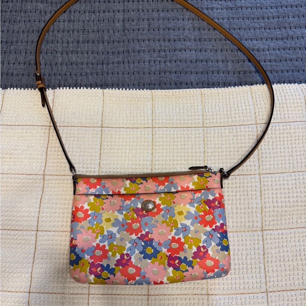 Coach Multicolor Floral Crossbody Bag